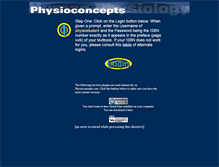 Tablet Screenshot of physioconcepts.com